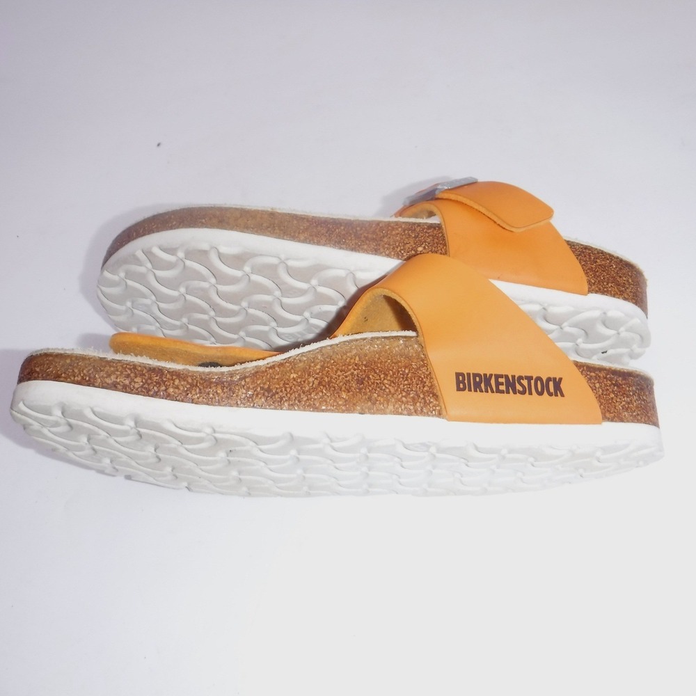 Birkenstock Gizeh Orange‎ Thong Sandals Cork Footbed EU36 US 5 Shoes - Picture 4 of 8
